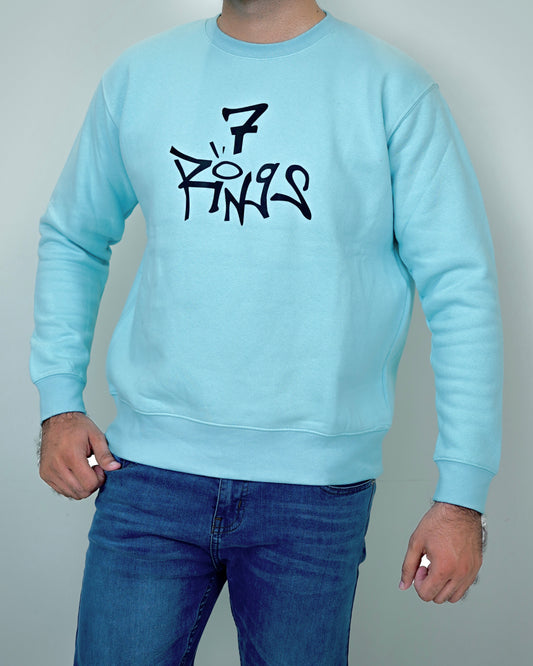 Graphic Sky Blue Sweatshirt