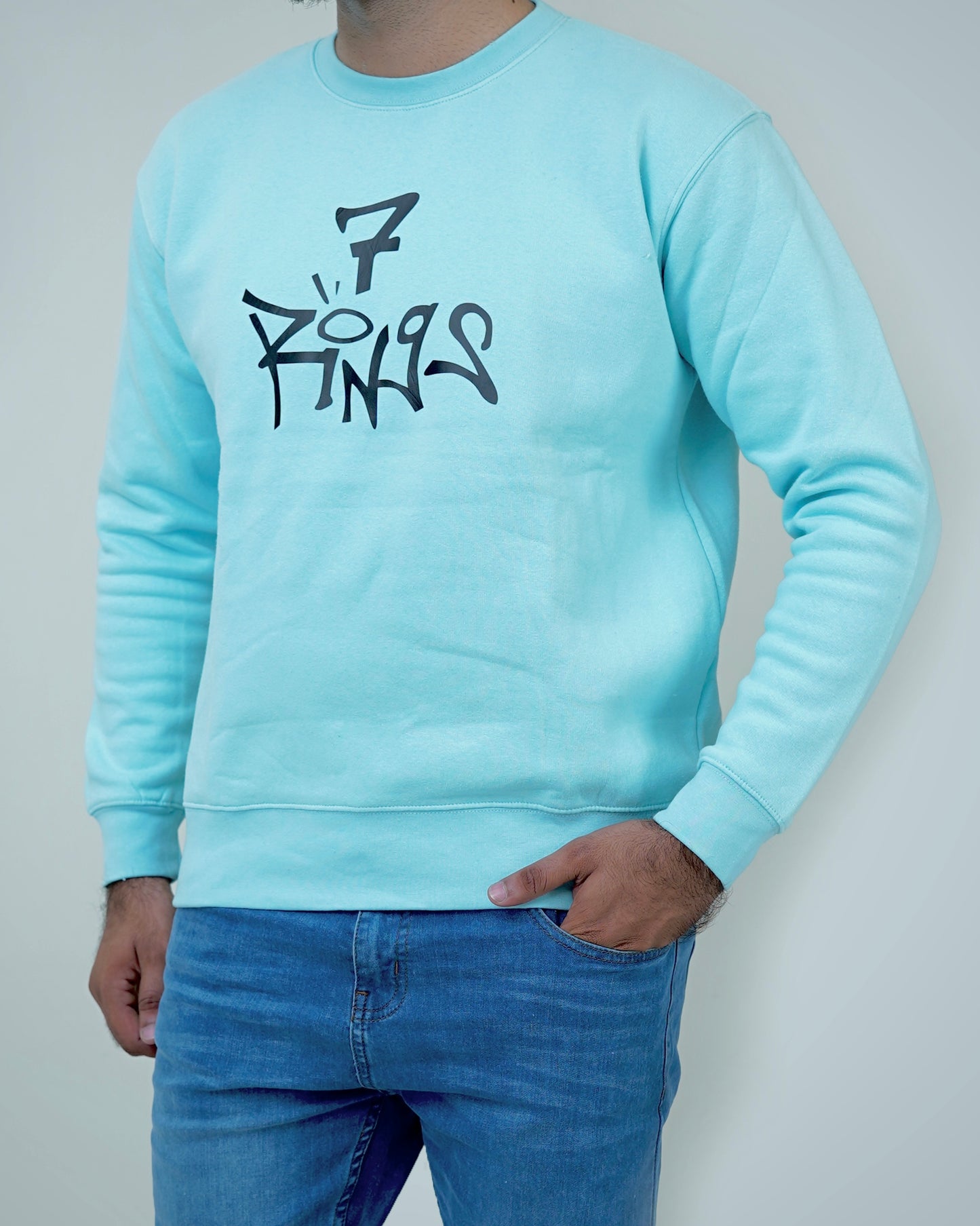 Graphic Sky Blue Sweatshirt