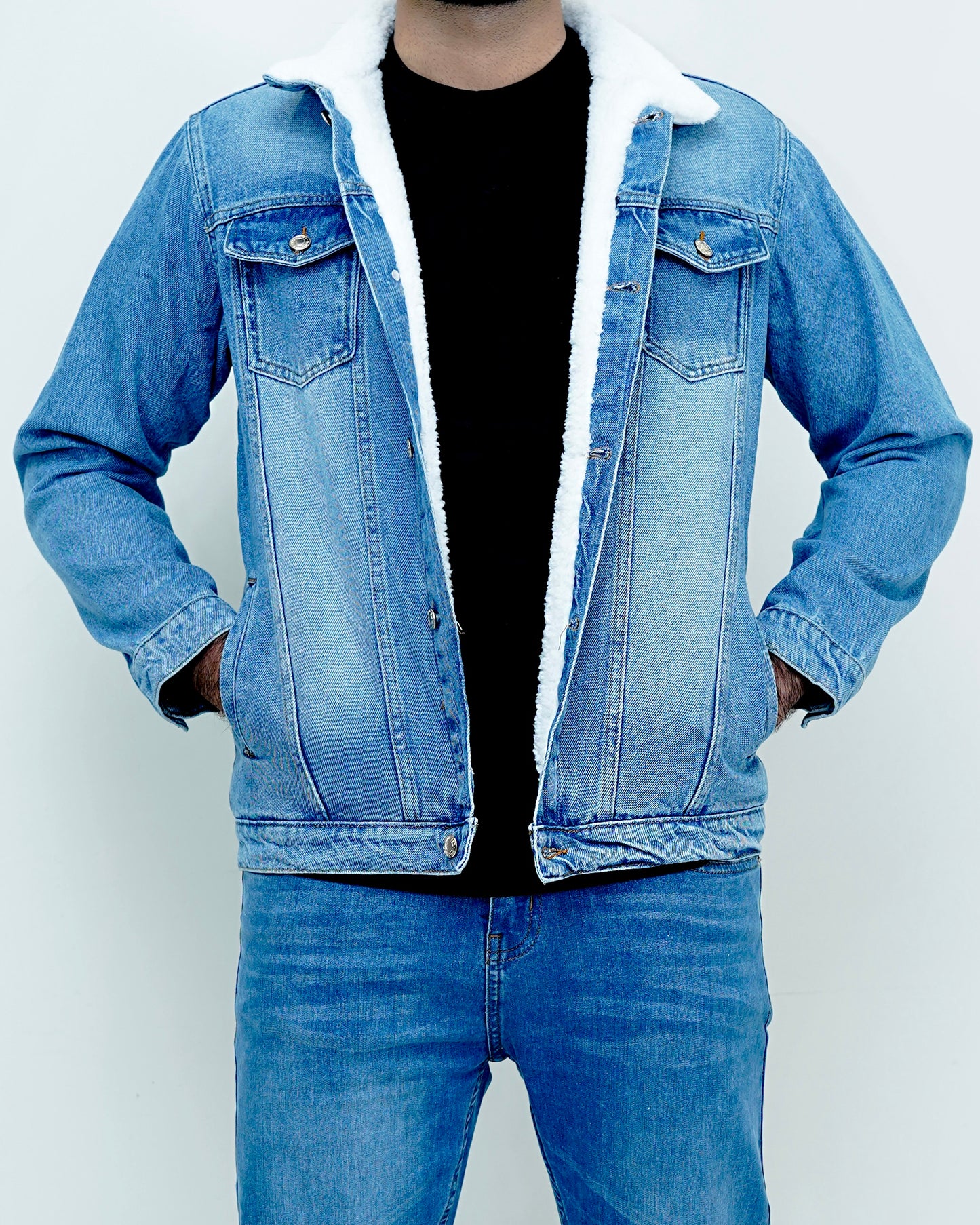 Whool Lined Denim Jacket