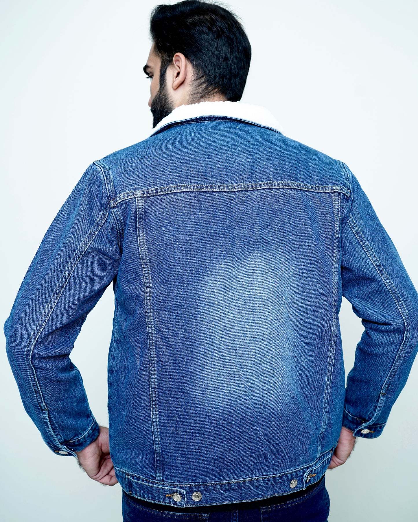 Whool Lined Denim Jacket