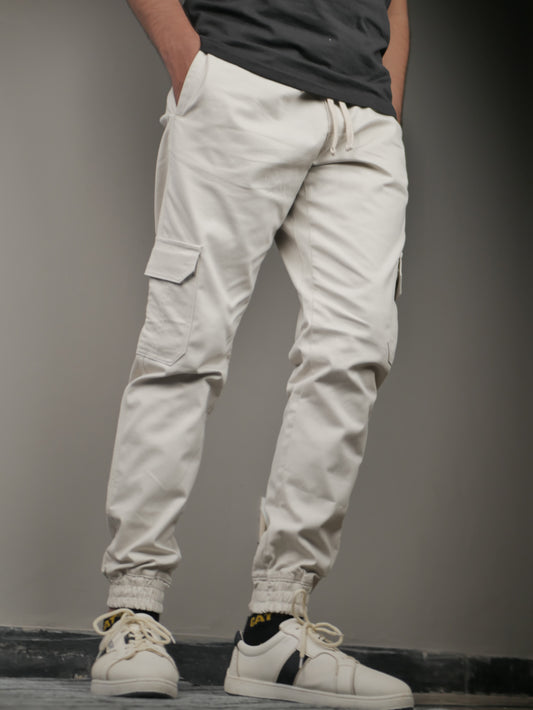 White Cargo Trouser