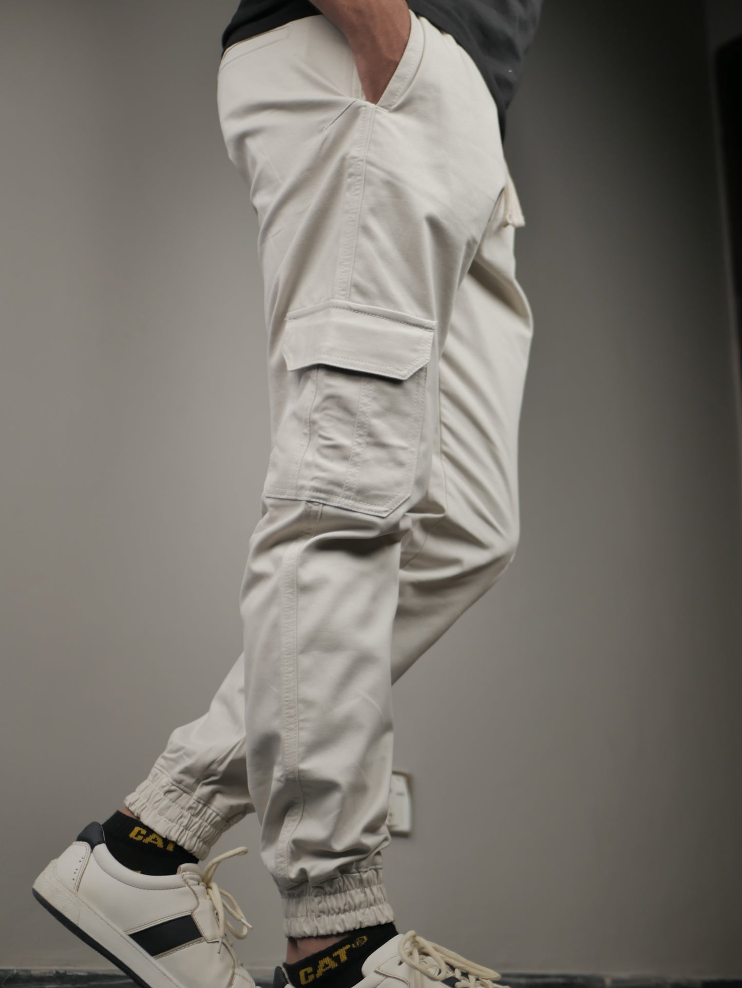 White Cargo Trouser