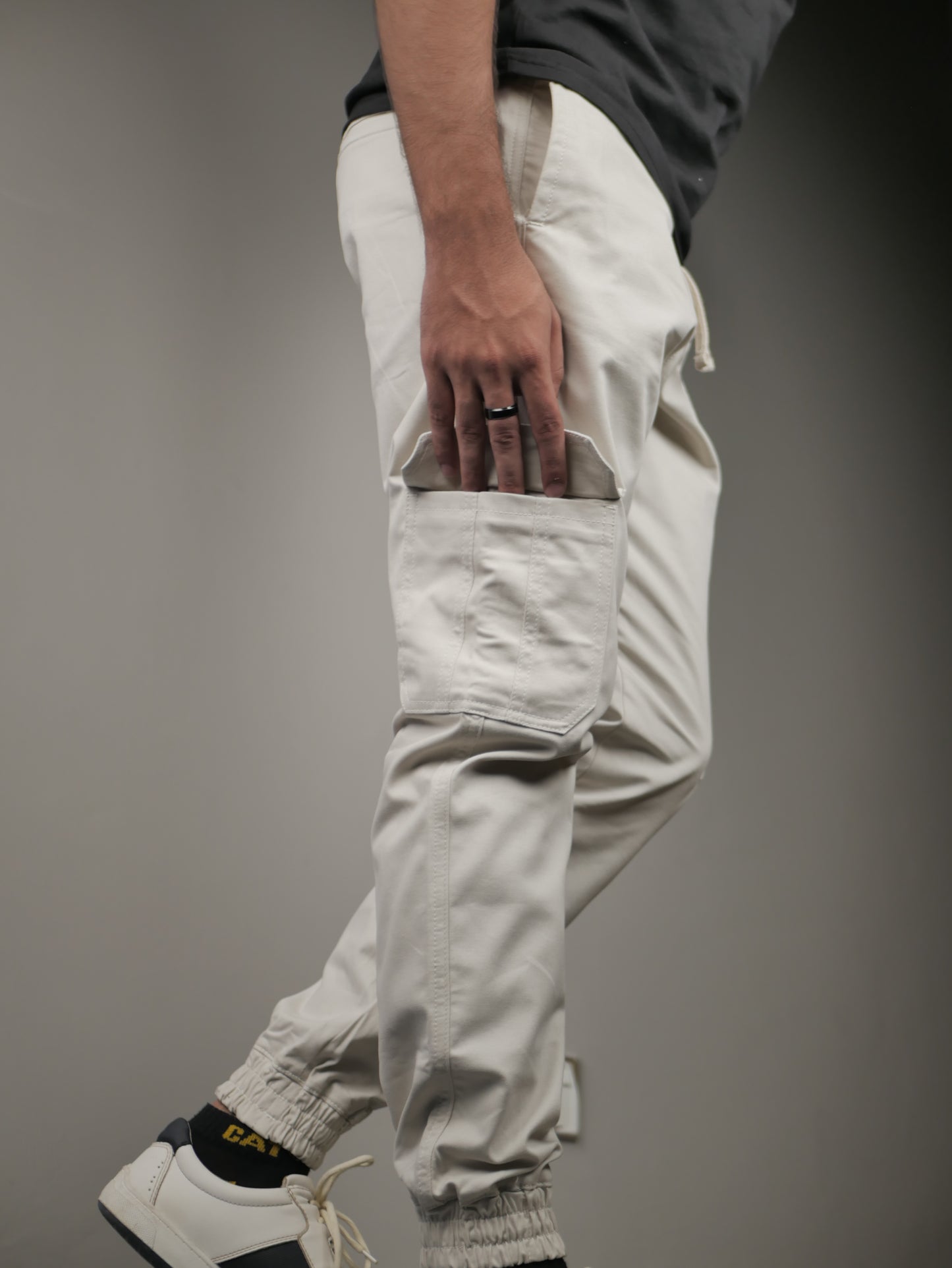 White Cargo Trouser